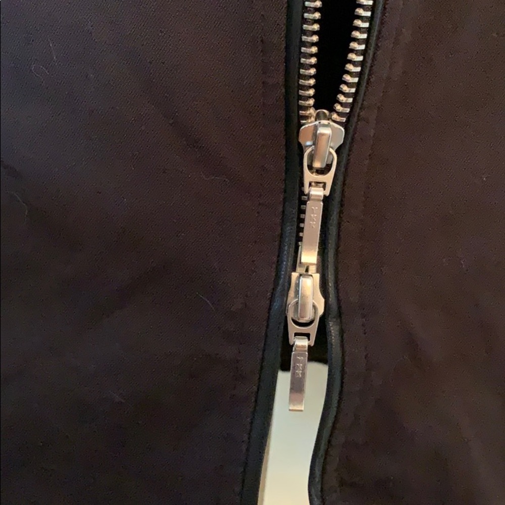 Ruby Ribbon Black Zip Front Long Jacket - image 4